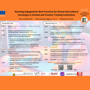 Conferentie: Best Practices for Virtual Intercultural Exchanges in Schools and Teacher Training institutions