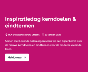 Inspiratiedag kerndoelen & eindtermen